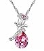 W2R Beauty and the Beast Inspired Rose Drop Necklace