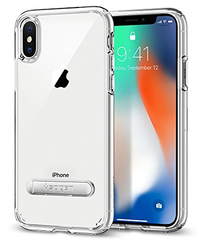 Spigen-Ultra-Hybrid-S-iPhone-X-Case-with-Air-Cushion-Technology-and-Magnetic-Metal-Kickstand-for-Apple-iPhone-X-2017