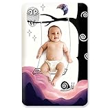 Stretchy Fitted Pack n Play Playard Sheet Set-Brolex Portable Mini Crib Sheets,Convertible Playard Mattress Cover,Ultra Soft Material,Dream Swing
