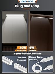 ELEKICO Led Shop Light, Super Bright 40W 5600lm