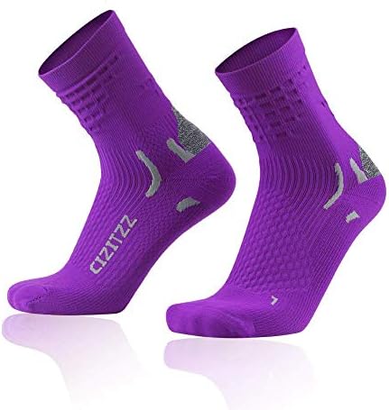 CIZITZZ Compression Socks of Men & Women, Prevent and Relieve Plantar Fasciitis, and Suitable for Running, Cycling, Air Traveling - Improve Stamina, Circulation - Well Support for Arch and Ankle