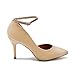 Strapletto Secured Shoes Women's Ankle Strap Attachable Heel Liner Straps with Buckle Anti Slip Hold Loose Heels, Wedges, Flats (Nude)