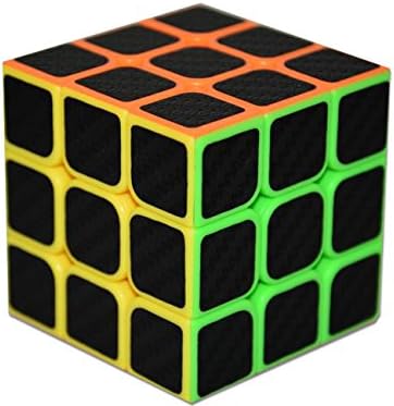 TK Eletronics 3x3x3 Speed Cube Carbon Fiber Sticker for Smooth Magic Cube Puzzles