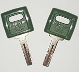 2 Keyman Volvo Laser Equipment Keys-1 Pair-Laser Cut Ignition Key for Volvo, Clark-Michigan, Part Number 11039228