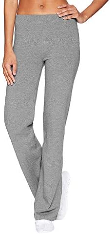 Kangma Women Flared Pants Fitness Tummy Control Leisure Pants