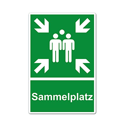 Xxl Sammelplatz Schild 30 X 40 Cm Aus Stabiler Pvc Hartschaumplatte 5 Mm Sammelstelle Sammelpunkt Mit Uv-Schutz Von Strobo