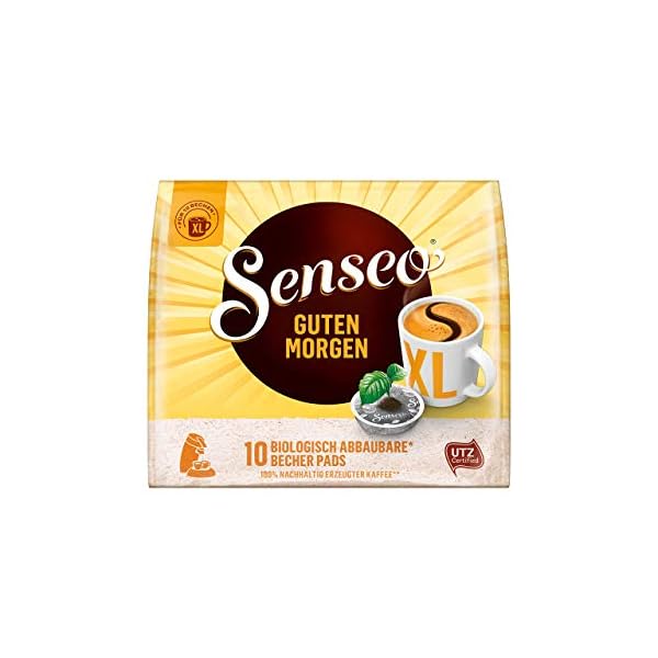 Senseo ® Pads Guten Morgen XL - Kaffee RA-zertifiziert - 5 Packungen x 10 Becherpads