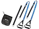 Fitness Exercise Equipment Bodyweight Suspension Training Kit Resistance Bands Trainer Kit Home Gym Bundle Workout Bands Training System | Training Straps for Full Body Exercises + Wall Mount Bracket