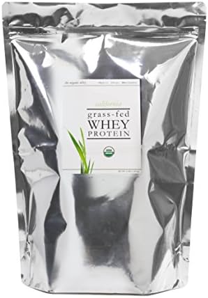 The Organic Whey Protein Powder - 100% Grass Fed Whey Protein - Gluten-free, Non-GMO, USDA Certified Organic Whey Protein - Unflavored Whey Protein Powder - Bulk Bag, 3 lbs