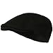 MG Men's Wool Ivy Newsboy Cap Hat (Black), One Size