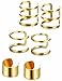 Jstyle 3Pairs Stainless Steel Ear Cuff Set Non-Piercing Cartilage Cuff Earring for Women,G