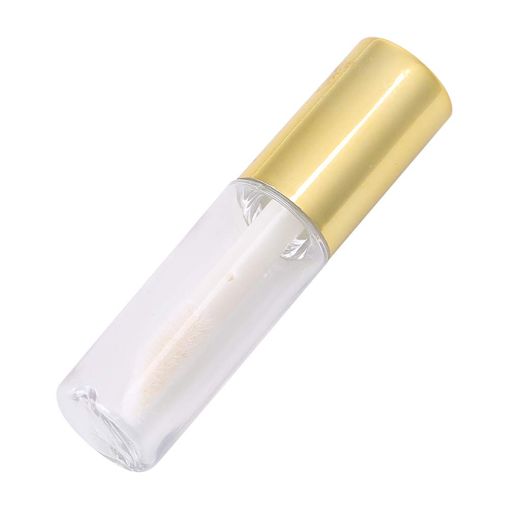 Fdit Lipstick Tube, 45pcs 1.2ml Mini Refillable Empty Lip Gloss Tubes Lipstick Bottle Container Dispenser Gold for Holding Lip Gloss Lip Balm