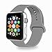 IYOU Sport Band Compatible with Watch Band 38MM 42MM 40MM 44MM, Soft Silicone Replacement Sport Strap Compatible with 2018 Watch Series 4/3/2/1 (Concrete,38/40MM S)