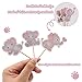 48PCS Double Sided Pink Elephant Cupcake Toppers It Is A Girl Pink Elephant Baby Shower Decoration for Girl Cupcake Picks Birthday Party Supplies