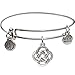 Bangle Bracelet and Open Celtic Knot Charm