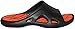 Greg Michaels Mens Flip Flops Slide Slippers - Sport Comfortable for Home Beach Walking Light Weight (11, Black/Orange)