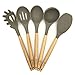 10 Pcs/Set Silicone Kitchen Utensils Set With Beech Wood Handle Cooking Utensils, BPA free (10Set Kitchen Utensil)