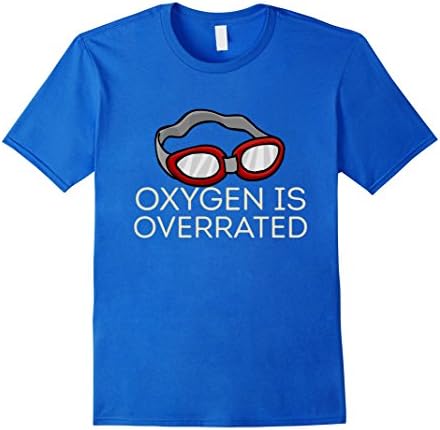 Men's Oxygen Is Overrated Swimming Pool Freestyle Medley T-Shirt XL Royal Blue