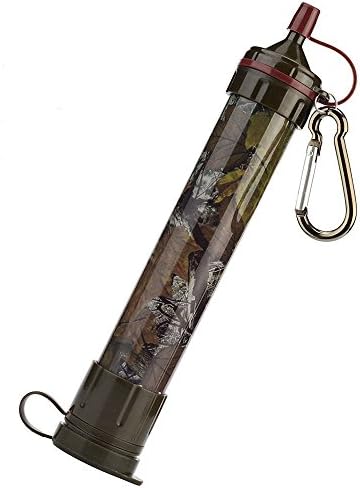 Portable Water Filter Filtration Straw Purifier Emergency Survival Water Filter with Hollow Fiber UF Membrane for Camping Hiking and Backpacking Prepping