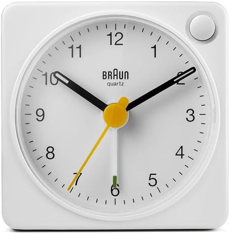 Amazon.com: Brown BC26W Wall Clock, White, フリー, Minimalist