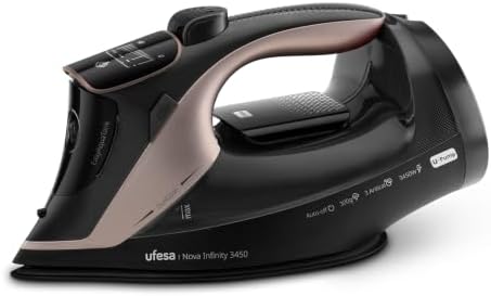 Dampfbügeleisen Nova Infinity 3450W, Dampfstoß 300 g, Dauerdampf 70 g/min, DualGlide-Keramiksohle, 3-in-1-Antikalksystem, Tropfstopp, automatische Abschaltung, 350 ml Tank, vertikales Bügeln