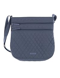Vera Bradley Triple Zip Hipster - Bolso para hombre con interior sólido actualizado