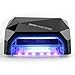 YaoShun Nail Dryer UV Lamp/Light for Acrylic, Gelish Curing,UV/LED Lamps for UV/LED Gel Upgraded(24 W LED Lamp + 12 W of CCFL Lamps)-Black
