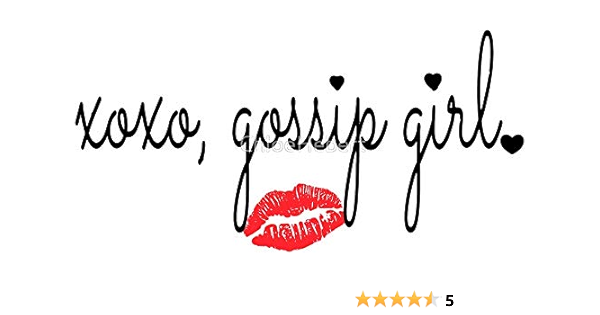 Amazon Com La Stickers Xoxo Gossip Girl Sticker Graphic Auto Wall Laptop Cell Truck Sticker For Windows Cars Trucks Automotive