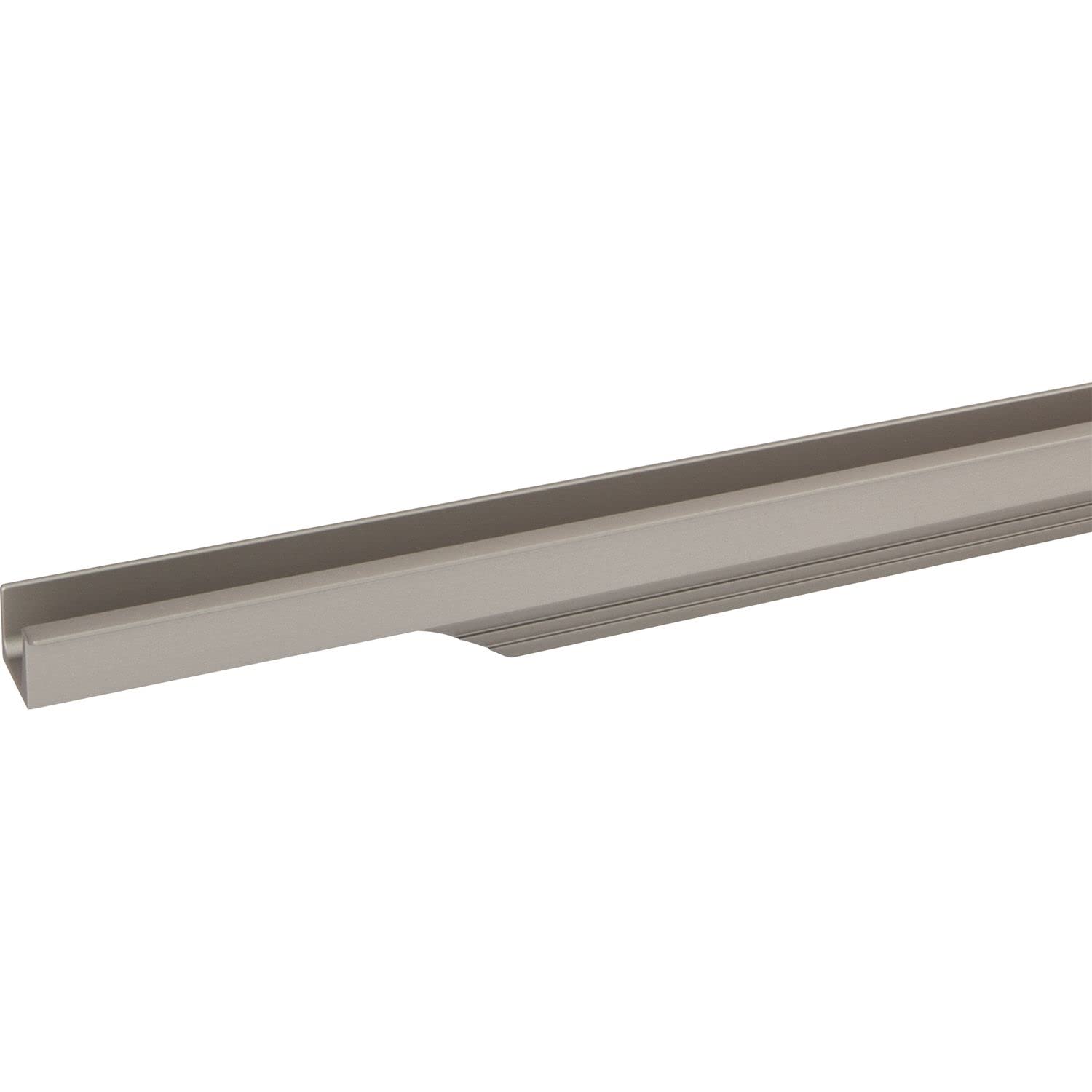 Schüco Accuride 100005392 1095 mm, Stainless Steel Effect Handle Strip Prego Cabinet Door Handle, Profile Strip for Milling for Furniture Fronts Aluminium