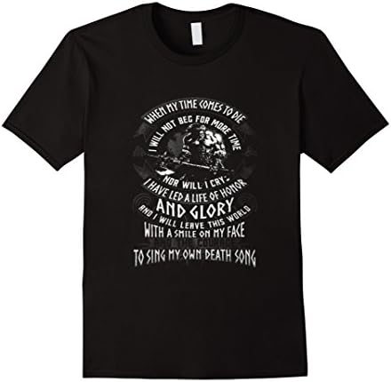 Men's Valhalla Shirt Viking Prayer shirt Medium Black