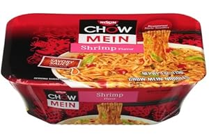 Nissin Microwavable Chow Mein with Shrimp 4 oz