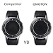 [4 Pack] OMOTON Tempered Glass Screen Protector Compatible with Samsung Galaxy Watch 46mm & Gear S3