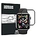 【Upgraded Version】【Full Glue Coverage】 AVIDET No Bubble Premium Quality Full Screen Coverage 3D Anti-Scratch 9H Hardness Tempered Glass Screen Protector Compatible Apple watch series 4 40mm (Black)