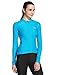 Baleaf Women's Space Dye Long Sleeve Cycling Jersey UPF 30+ Sky Blue Size S