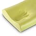 Low Profile Memory Foam Contour Pillow, Soft Bed Pillow for Neck Pain Relief, Ergonomic Neck and Cervical Support Pillow by WeNerya, Standard, White