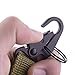 Edapter Tactical Gear Clip Band Gear Keeper Pouch Key Chain Nylon Belt Keychain EDC Molle Webbing Key Ring Holder Military Utility Hanger Keychain Hook Compatible with Molle Bags-Pack of 3