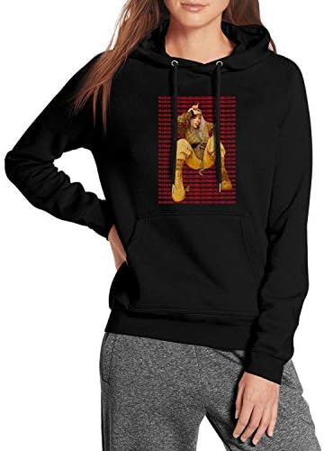 Womens Fleece Warm Long Sleeve Billie-Eilish- Sweatshirt Kangaroo Pocket Sweatshirt