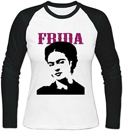 Women frida kahlo Baseball T-shirt L White