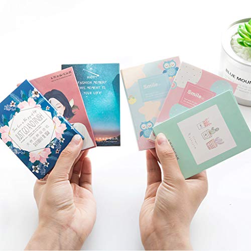 Tralntion 50PCS/Set Portable Facial Absorbent Paper Oil Control Wipes Absorbing Sheet Oily Face Cleansing Matting Tissue,color 10,10 * 7cm - Thumbnail 7