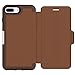 OTTERBOX Strada Series Case for iPhone 8 Plus & iPhone 7 Plus (ONLY) - Frustration FRĒe Packaging - Burnt Saddle (Burnt Saddle/CHAPSHAIR Leather)