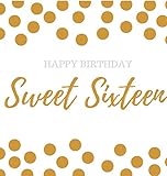 Happy 16th Birthday Guest book Sweet Sixteen: Guest book, party and birthday celebrations decor, memory book, scrapbook, 16th birthday guest book, ... guestbook, celebration parties, message by 