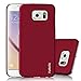 S6 Case, Galaxy S6 Case - TURATA [Slim Fit] Premium Coated Non Slip Surface [Red] Four Layer Paint Designed Hard Case for Samsung Galaxy S6 G9200 - Red