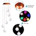 Solar Crystal Ball LED Wind Chimes Outdoor Hanging - Waterproof Mobile Romantic Solar Powered Changing Color Wind Chimes Light for Xmas Mom Gifts, Home, Patio, Party, Festival, Night Garden Decoration