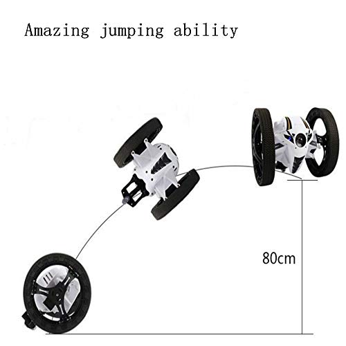 KINGBOT Jumping Car, Wireless Remote Control Stunt Car with 2.4Ghz and LED Headlights Double Sided Tumbling and Extreme High Speed Rotating