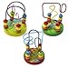 ReFaxi® 1PC Baby Wooden Mini Around The Beads Wire Maze Multi Color Educational Toy