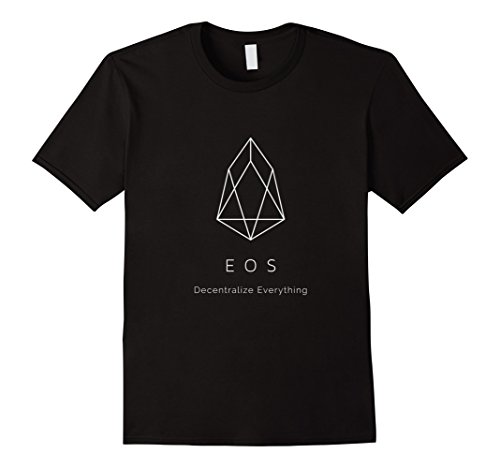 Mens EOS Logo Decentralize Everything T-Shirt XL Black