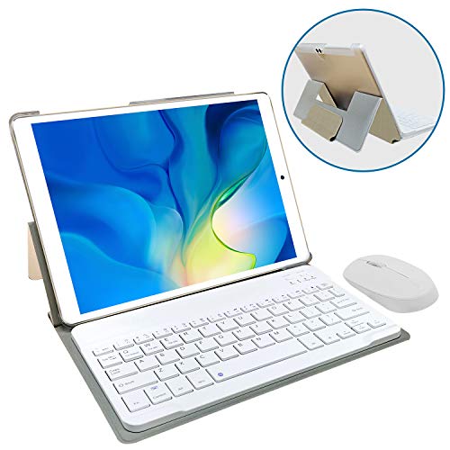 2 in 1 Tablet 10.1″ FHD, touchsreen 4G WiFi 3GB RAM 64GB Memory Android 8.1 Quad-Core Dual SIM Bluetooth/GPS/OTG Tablet Netflix YouTube Call Function Tablet (10.1” (2+32)+Android 8.1, Gold)