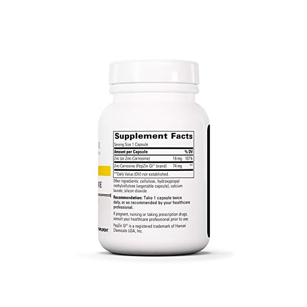 Integrative Therapeutics ZincCarnosine PepZin GI Brand Supplement