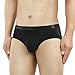 David Archy 4 Pack Men's Micro Modal Underwear Soft Comfy Low Rise Briefs(Black/Dark Gray,M)