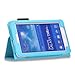 Galaxy Tab 3 Lite 7.0 / Galaxy Tab E Lite 7.0 Case - SHEROX Premium Folio Leather Case for Samsung Galaxy Tab 3 Lite 7.0 / Galaxy Tab E Lite 7.0 Inch Android Tablet + Free Stylus Touch Pen (Sky Blue)